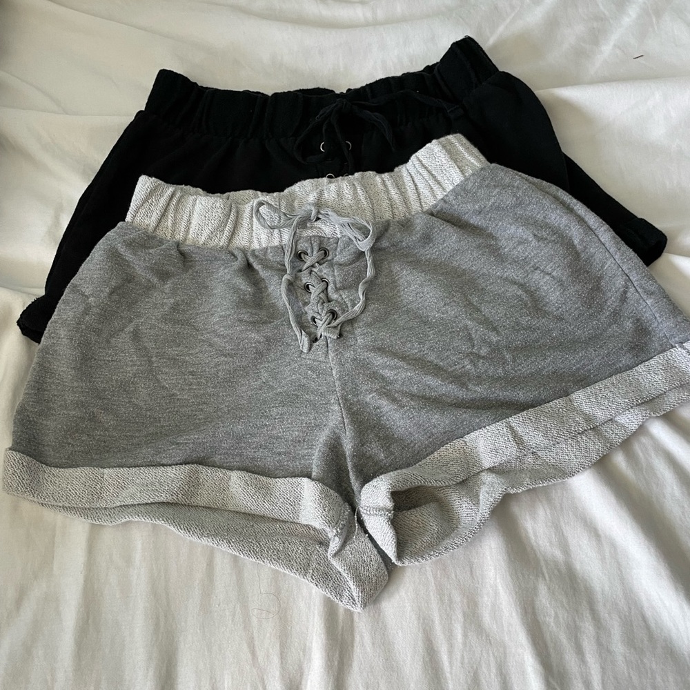 2 pairs juniors sz L shorts